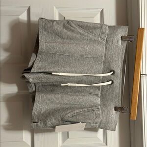NWT Athleta Gray Athletic Drawstring Shorts size M